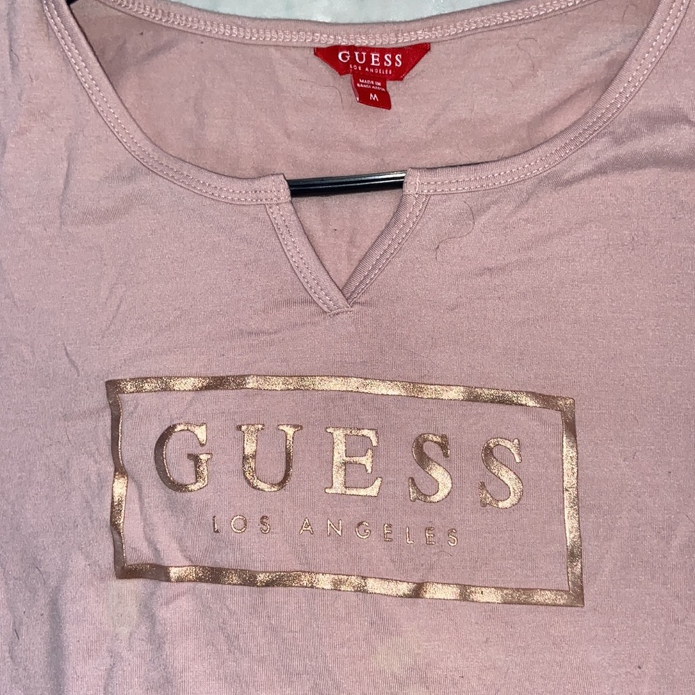 Pink guess long sleeve top